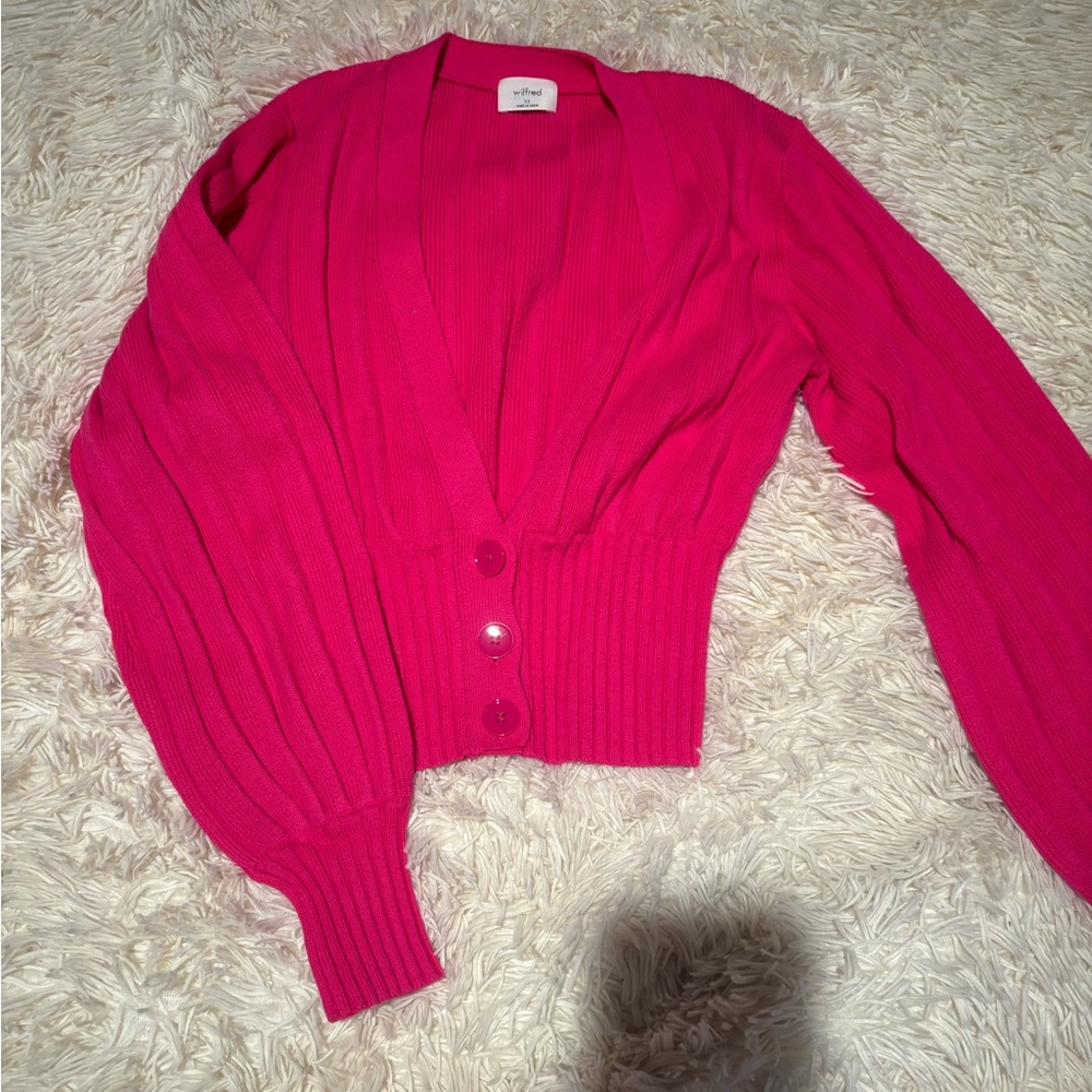 Aritzia Pink Thais Cardigan